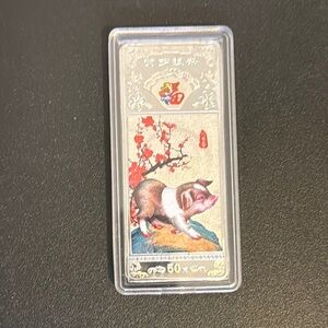 Silver Slim rectangle coin